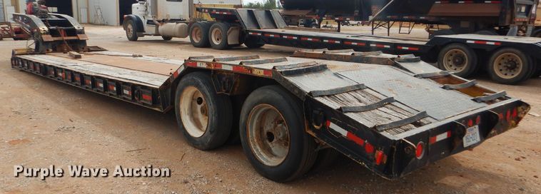 image for item DD4471 1989 Eager Beaver lowboy equipment trailer