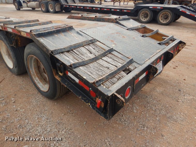 image for item DD4471 1989 Eager Beaver lowboy equipment trailer