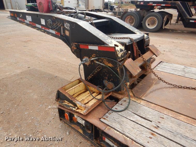 image for item DD4471 1989 Eager Beaver lowboy equipment trailer