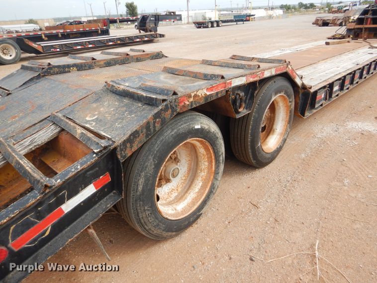 image for item DD4471 1989 Eager Beaver lowboy equipment trailer