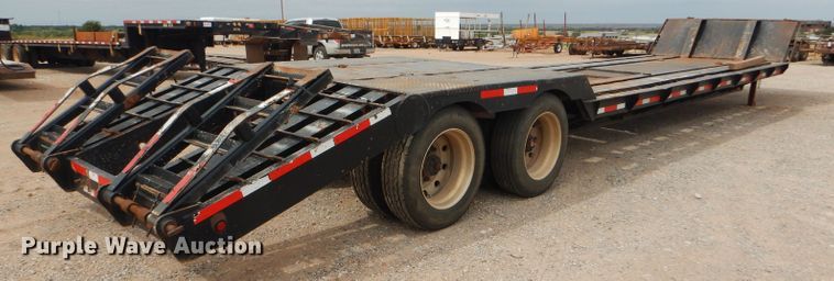 image for item DD4473 1974 AMC drop deck equipment trailer