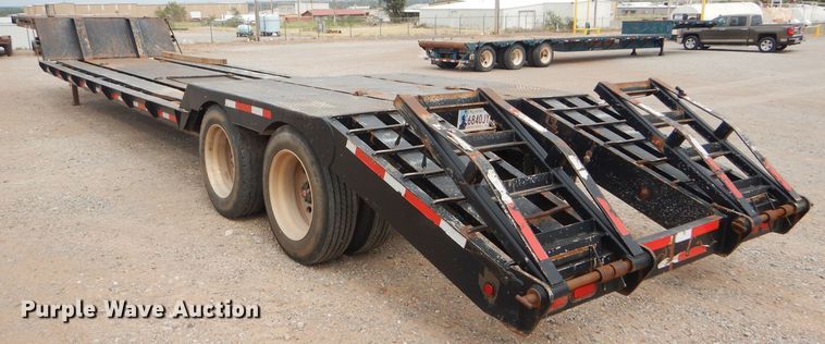 image for item DD4473 1974 AMC drop deck equipment trailer