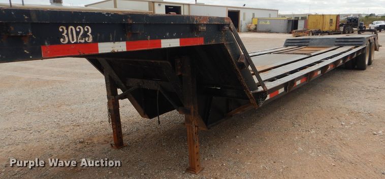 image for item DD4473 1974 AMC drop deck equipment trailer