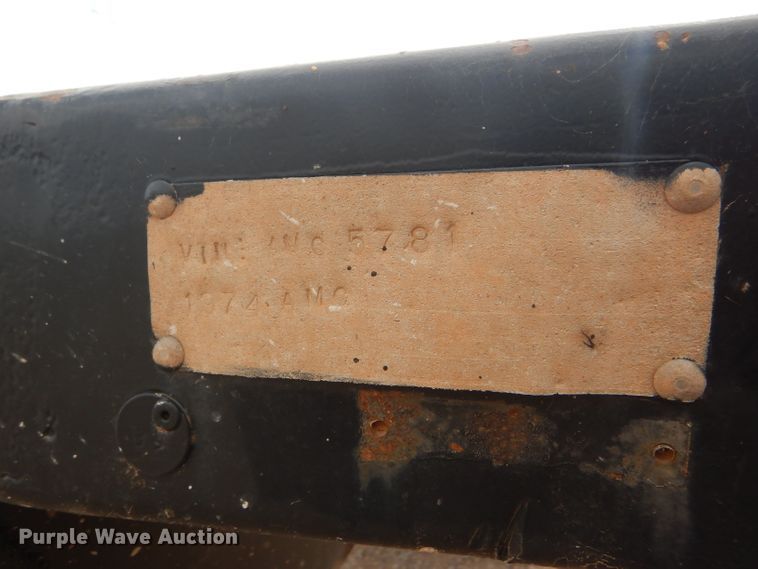 image for item DD4473 1974 AMC drop deck equipment trailer