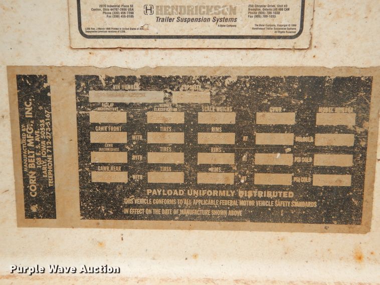 image for item DD4478 2007 Trail Blazer S-4002 bottom dump trailer