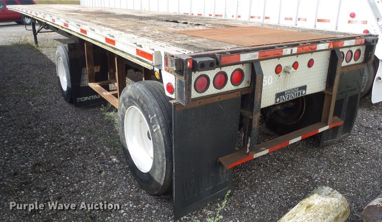 image for item DF0804 1999 Fontaine flatbed trailer