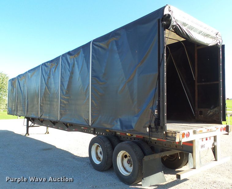 image for item DF0808 1998 Wabash National side curtain flatbed trailer