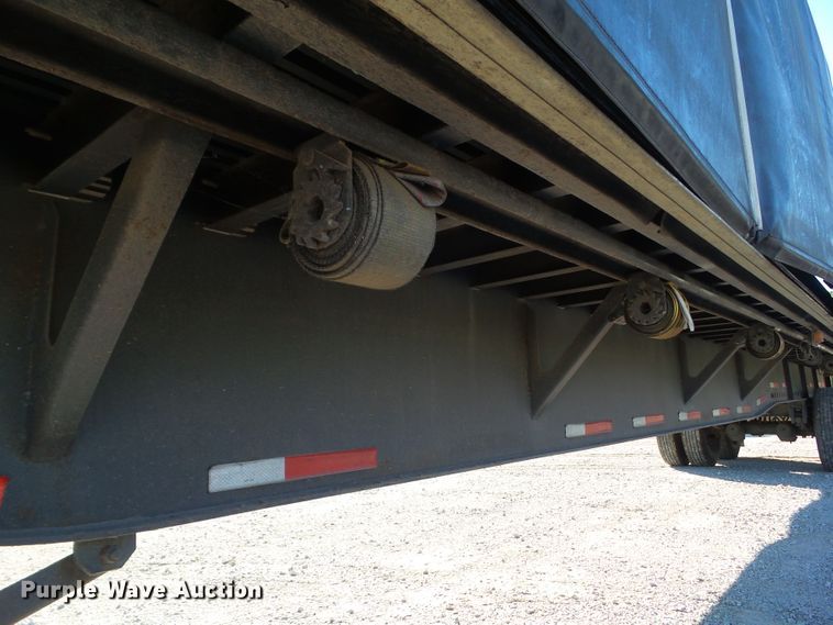 image for item DF0808 1998 Wabash National side curtain flatbed trailer