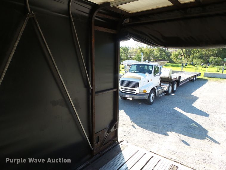 image for item DF0808 1998 Wabash National side curtain flatbed trailer