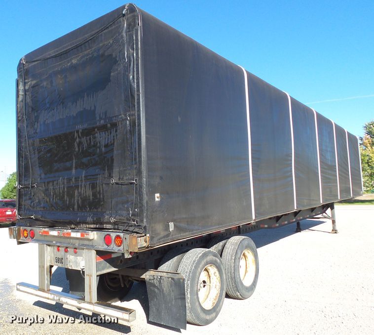 image for item DF0808 1998 Wabash National side curtain flatbed trailer