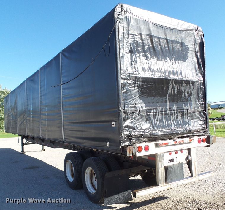 image for item DF0808 1998 Wabash National side curtain flatbed trailer