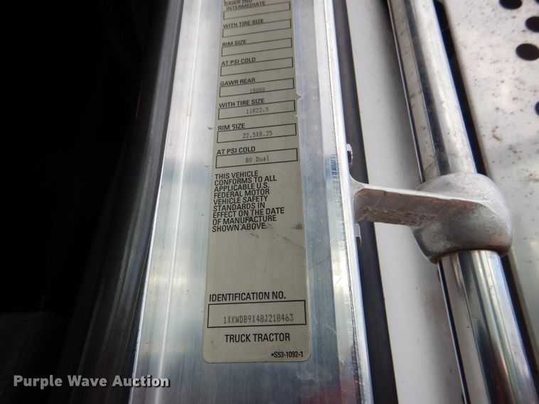 image for item DG0224 2008 Kenworth W900 semi truck