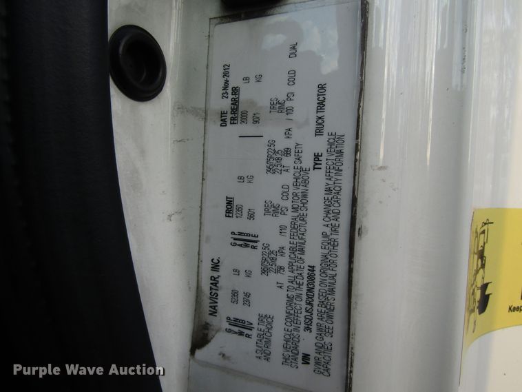 image for item DG6510 2013 International ProStar semi truck