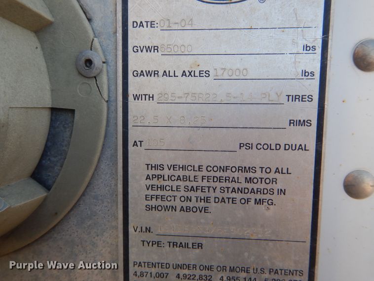 image for item DH6205 2005 Strick dry van trailer