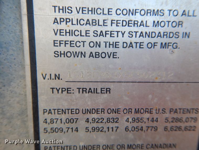 image for item DH6205 2005 Strick dry van trailer