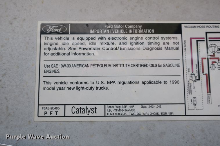 image for item DB10173 1996 Ford F150 pickup truck