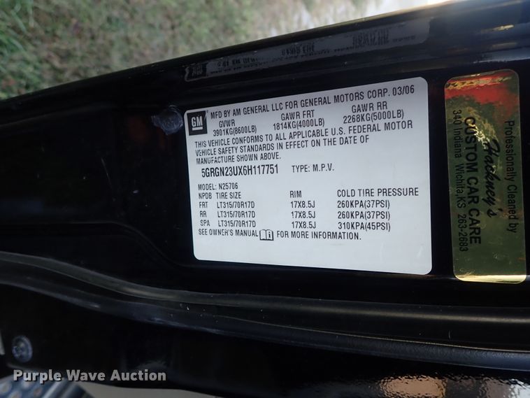 image for item DB7670 2006 Hummer H2 limousine