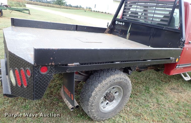 image for item DB7707 1990 Ford F250 flatbed pickup truck