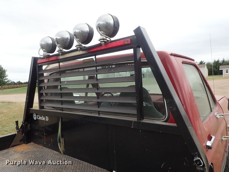 image for item DB7707 1990 Ford F250 flatbed pickup truck