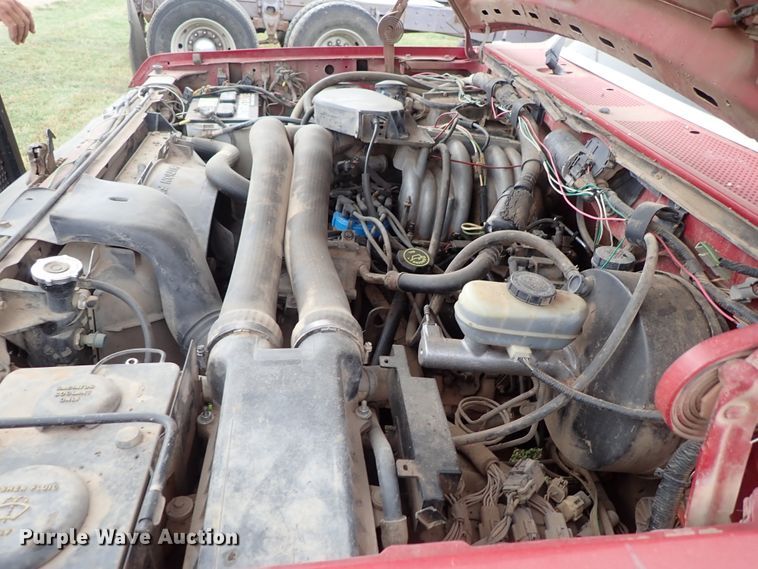 image for item DB7707 1990 Ford F250 flatbed pickup truck