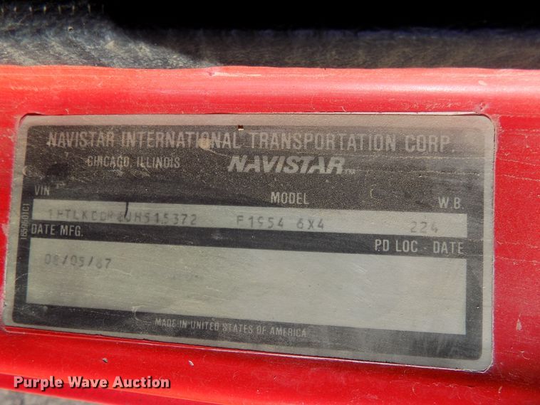 image for item DD6046 1988 International 1954 truck cab and chassis