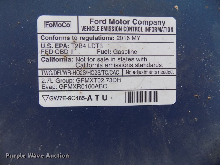 image for item DG2438 2016 Ford F150 SuperCab pickup truck