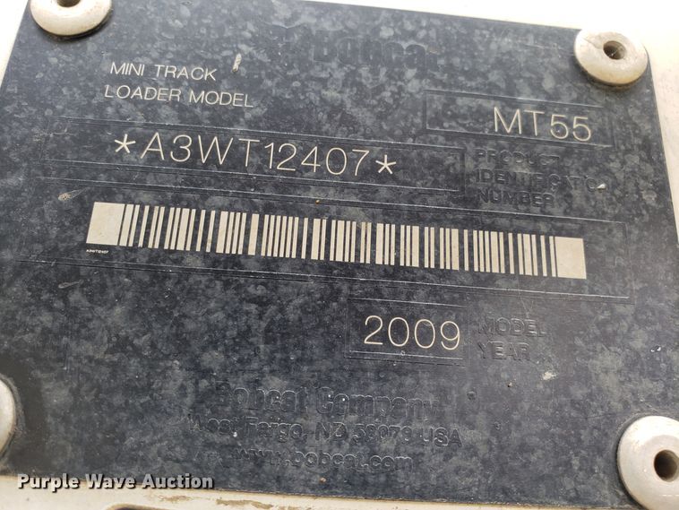 image for item DG8762 2009 Bobcat MT55 compact utility loader