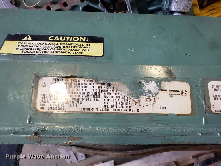 image for item DG8847 Detroit Diesel Series 60 12.6L six cylinder diesel engine parts