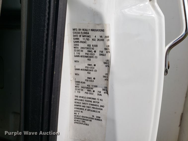 image for item DG8856 2008 Ford F650 Super Duty flatbed truck