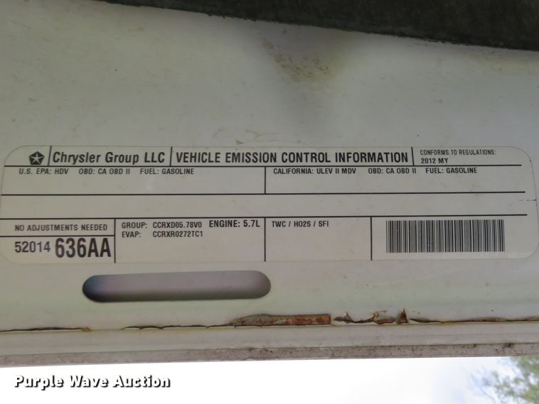 image for item DH1629 2012 Dodge Ram 2500HD Crew Cab pickup truck