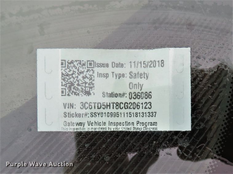 image for item DH1629 2012 Dodge Ram 2500HD Crew Cab pickup truck