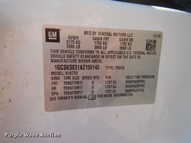 image for item DI2609 2010 Chevrolet Silverado 1500 LT Ext. Cab pickup truck