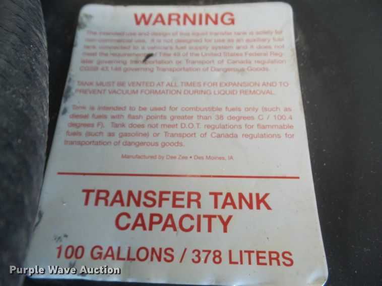 image for item EM9219 Dee Zee auxiliary fuel tank