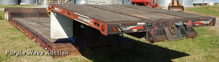 image for item EY9338 1994 Talbert lowboy equipment trailer