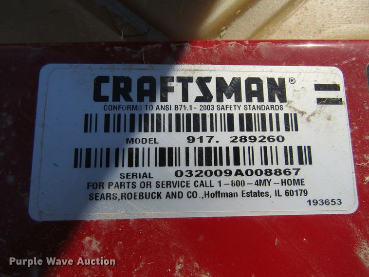 image for item FD9288 Craftsman YTS4000 lawn mower