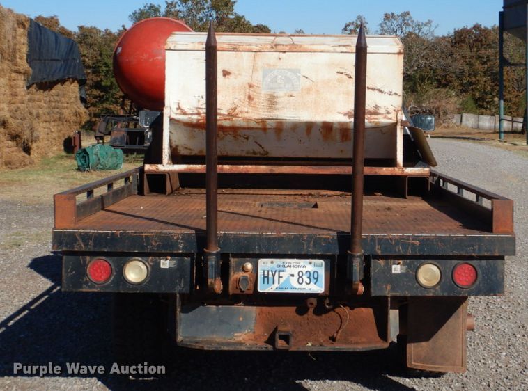 image for item FF9004 1997 Ford F250 bale bed pickup truck