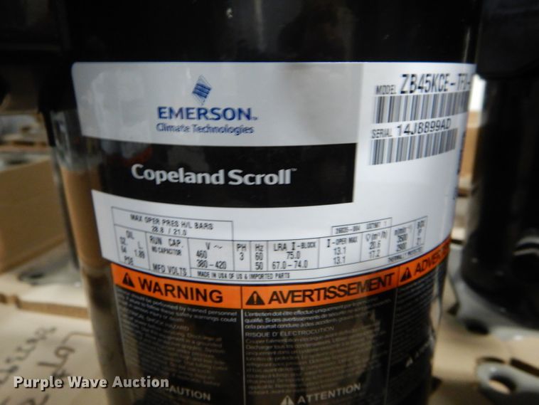 image for item FI9708 (25) Copeland ZB45KCE-TFD-265 compressors