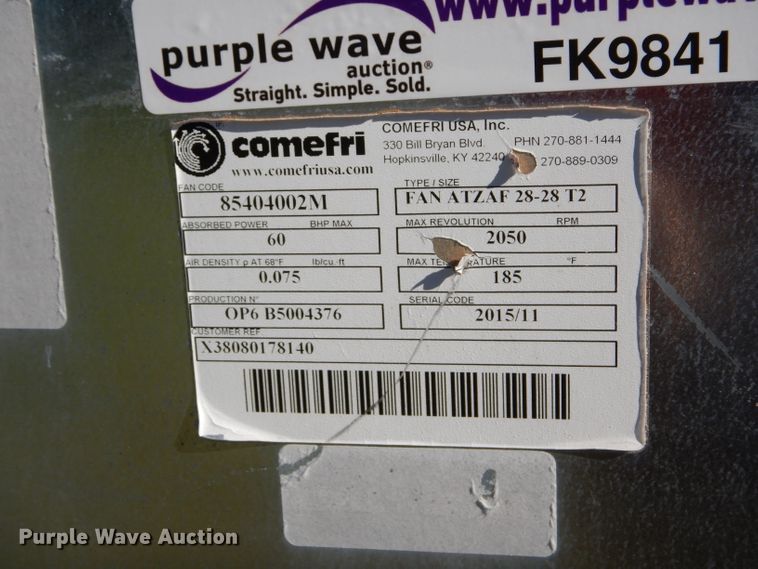 image for item FK9841 Comefri exhaust fan