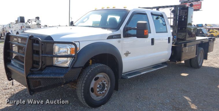image for item FK9881 2015 Ford F550 Crew Cab flatbed truck