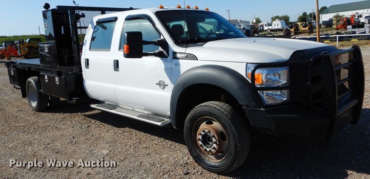 image for item FK9881 2015 Ford F550 Crew Cab flatbed truck