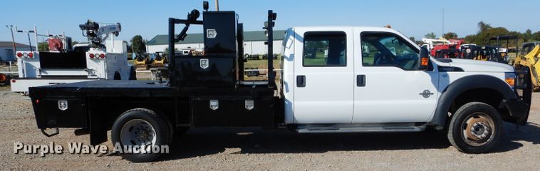 image for item FK9881 2015 Ford F550 Crew Cab flatbed truck