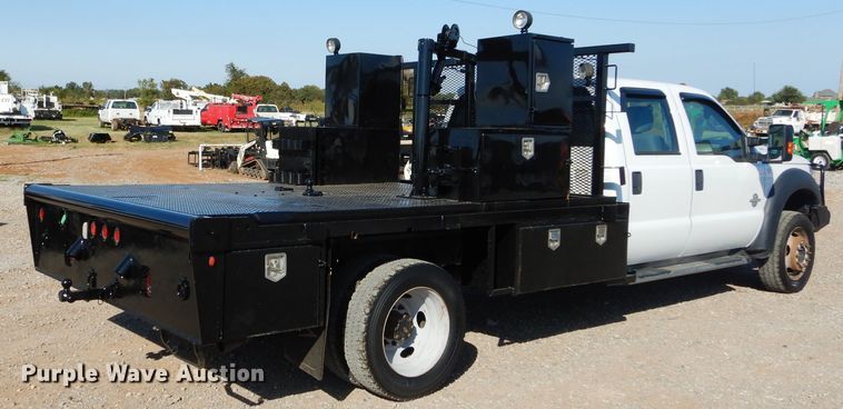 image for item FK9881 2015 Ford F550 Crew Cab flatbed truck