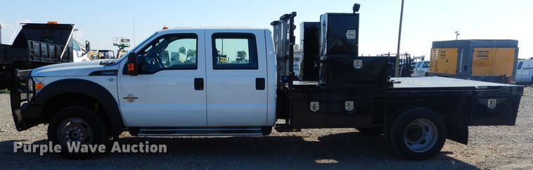 image for item FK9881 2015 Ford F550 Crew Cab flatbed truck