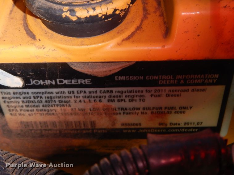 image for item FK9884 2011 Sullair 49HP185 air compressor