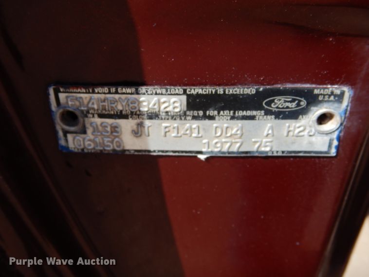 image for item FK9885 1977 Ford F150 pickup truck