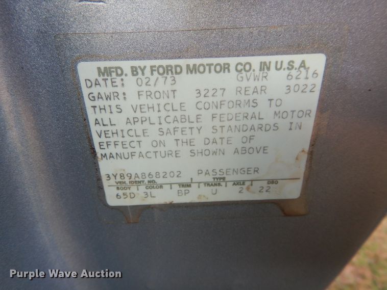 image for item FK9887 1973 Lincoln Continental