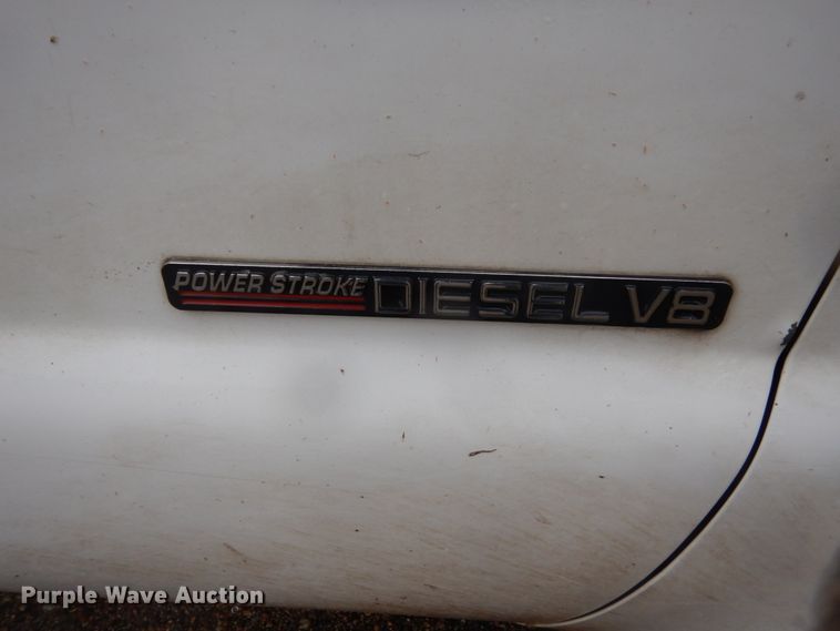 image for item FU9732 1999 Ford F350 Super Duty flatbed pickup truck