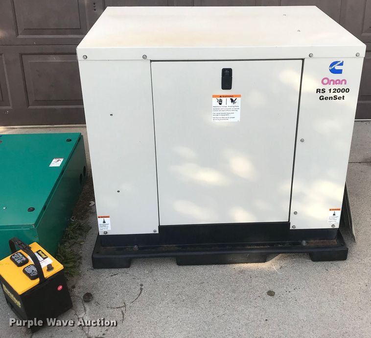 image for item H1140 Onan RS12000 generator and transfer panel