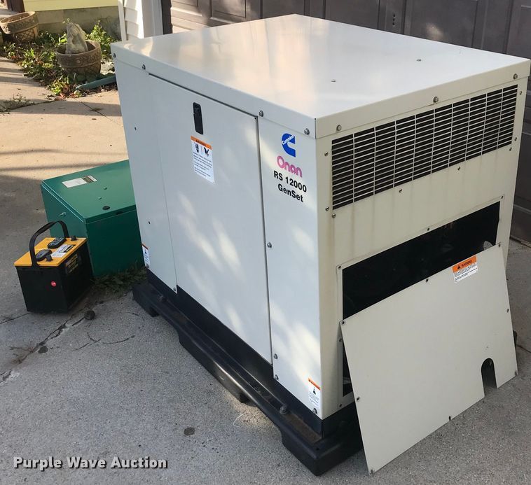 image for item H1140 Onan RS12000 generator and transfer panel