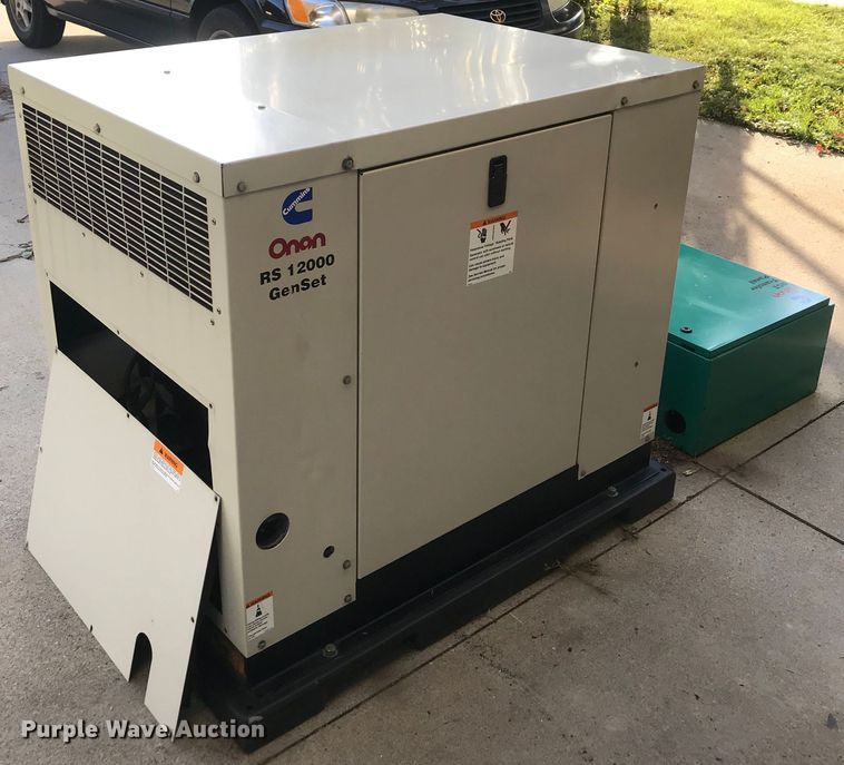 image for item H1140 Onan RS12000 generator and transfer panel